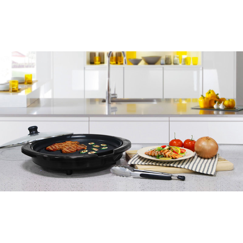 Elite by MaxiMatic Gourmet 14" Electric Indoor Grill with Lid & Reviews
